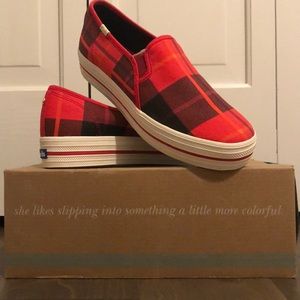 Kate Spade X Keds platform slip on sneaker